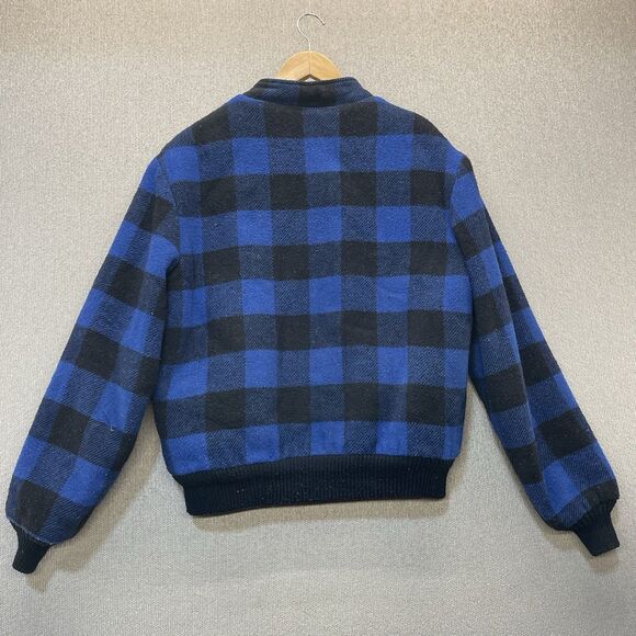 Vintage Buffalo Plaid Sherpa Lined Work Jacket Men's Medium Ozark Trail - Picture 2 of 8